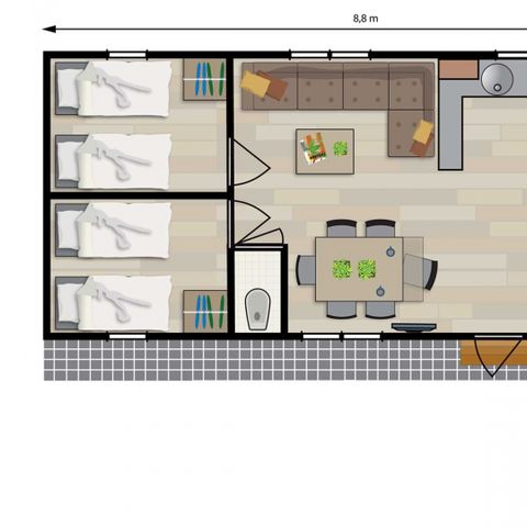 MOBILE HOME 6 people - Spoonbill