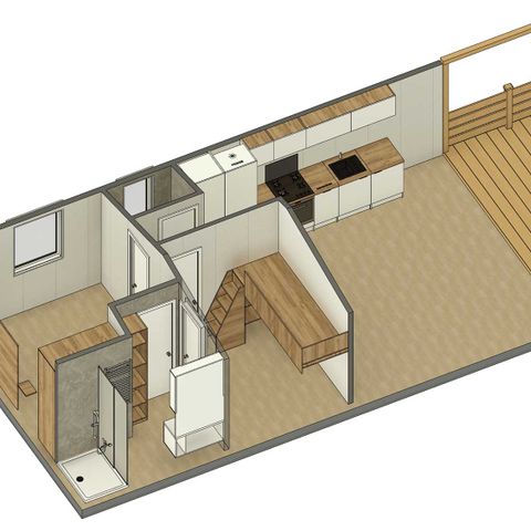 Chalet 4 persons - 4 pers. chalet Tuinfluiter