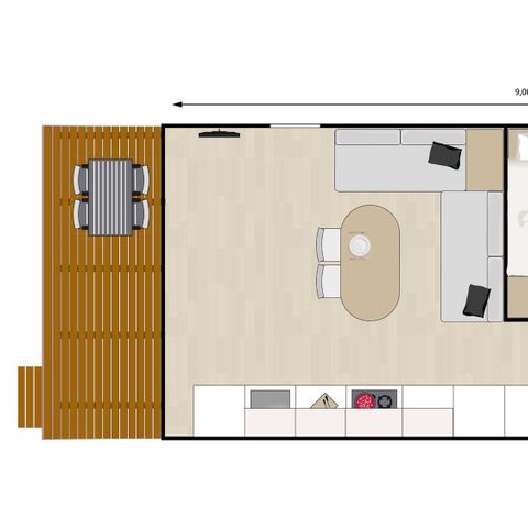 Chalet 4 persons - 4 pers. chalet Tuinfluiter