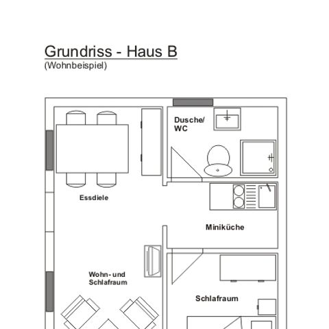 Bungalow 4 persons - B