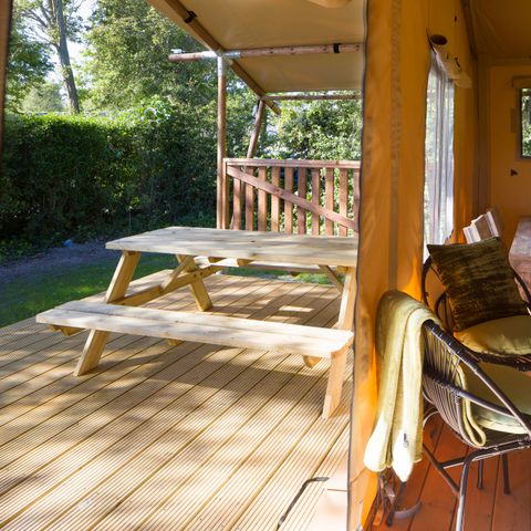 Canvas and wooden tent 4 persons - 4B