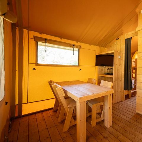 Canvas and wooden tent 4 persons - 4B
