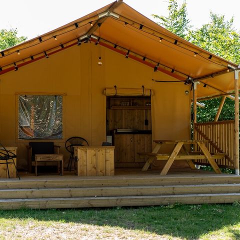 Canvas and wooden tent 4 persons - 4B