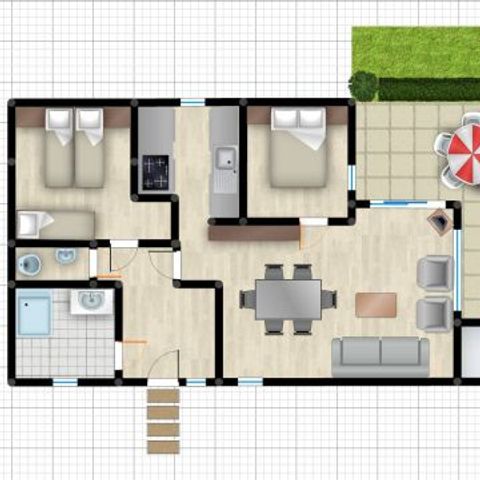 Bungalow 5 persons - 2AM+