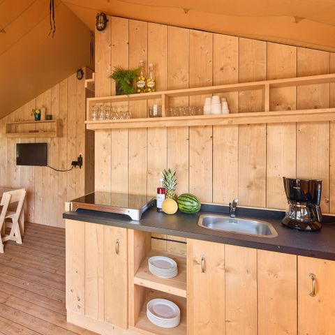 CANVAS AND WOOD TENT 6 people - Darwin