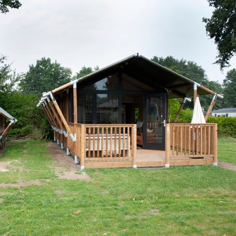 CANVAS AND WOOD TENT 4 people - Tiny Safari House