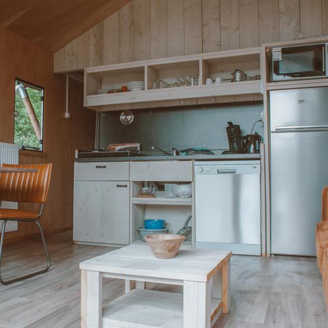 Canvas and wooden tent 4 persons - Tiny Safari House