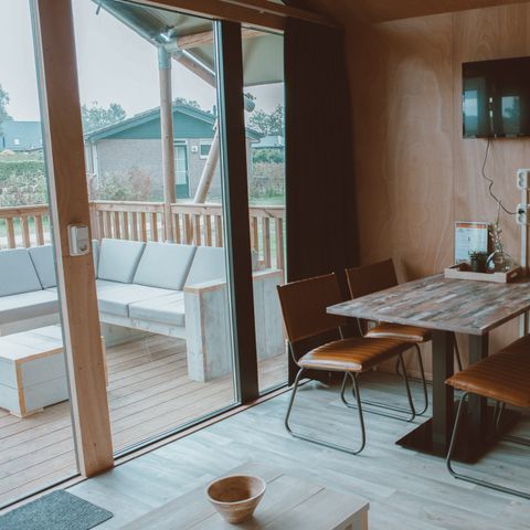 Canvas and wooden tent 4 persons - Tiny Safari House