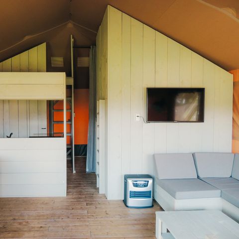 CANVAS AND WOOD TENT 6 people - Safari cottage