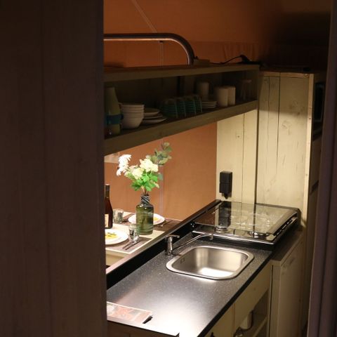 CANVAS AND WOOD TENT 6 people - Safari cottage