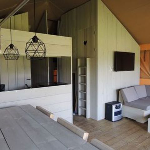 CANVAS AND WOOD TENT 6 people - Safari cottage