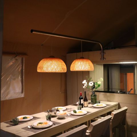 CANVAS AND WOOD TENT 6 people - Safari cottage