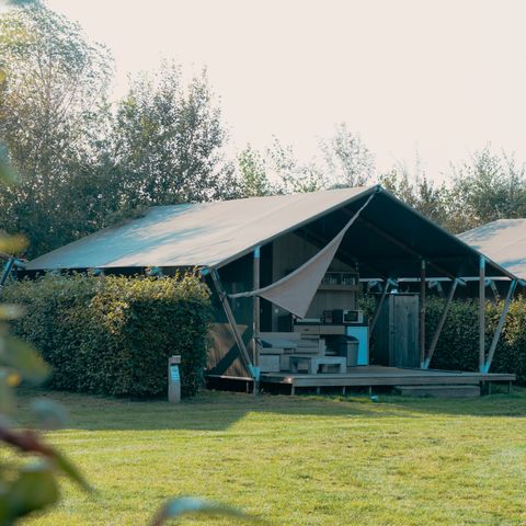Canvas and wooden tent 6 persons - Safari cottage