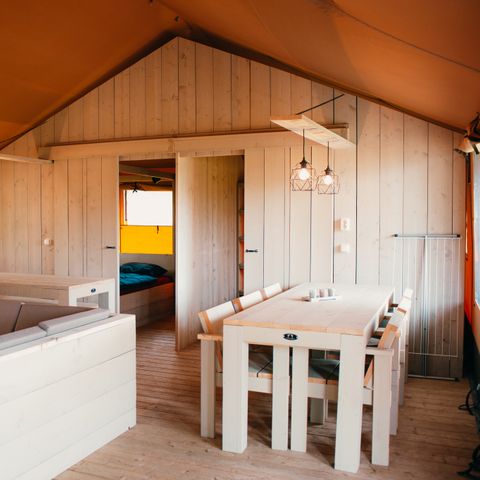 CANVAS AND WOOD TENT 12 people - Safari Villa