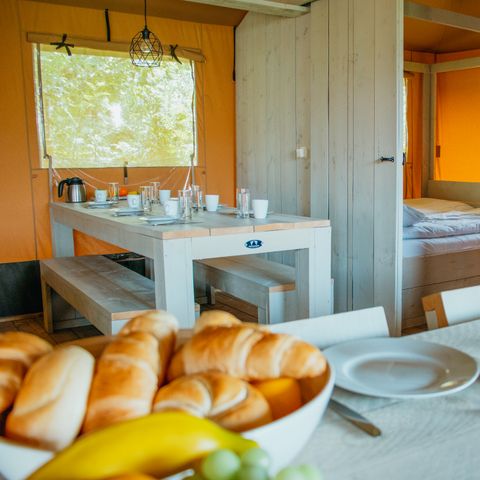 CANVAS AND WOOD TENT 12 people - Safari Villa