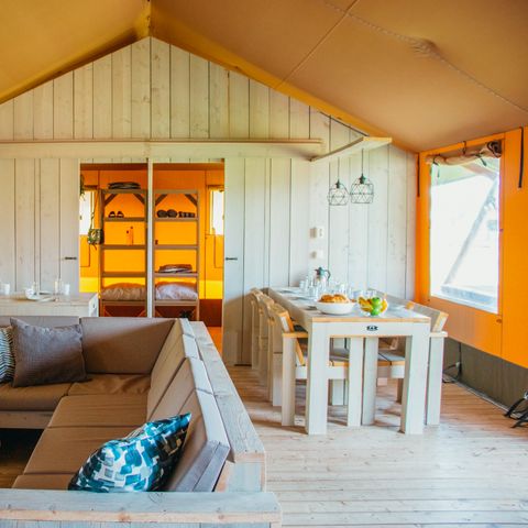 CANVAS AND WOOD TENT 12 people - Safari Villa