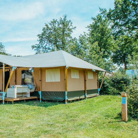 CANVAS AND WOOD TENT 12 people - Safari Villa