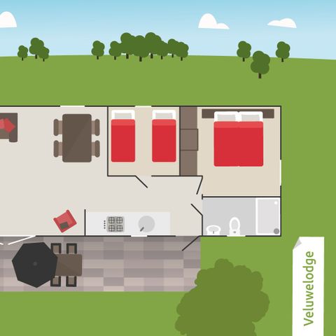 LODGE 2 people - Veluwe