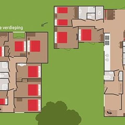 Group accommodation 24 persons - 2Group villa