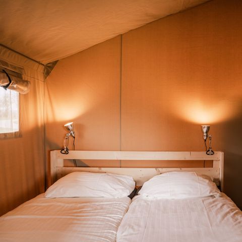 Canvas and wooden tent 2 persons - Glamping tent