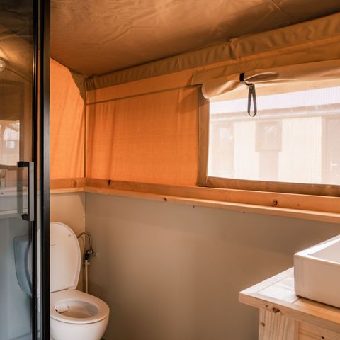 Canvas and wooden tent 2 persons - Glamping tent