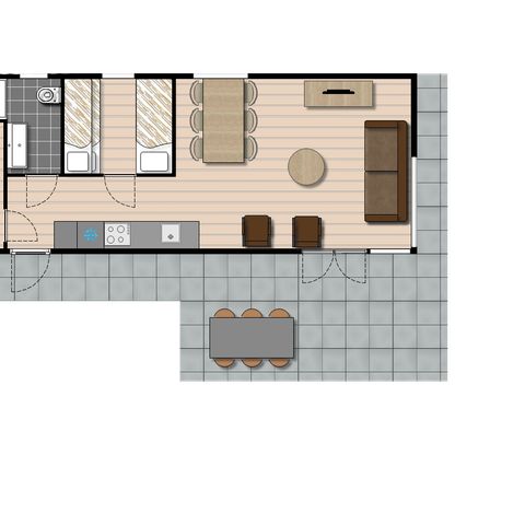 Bungalow 5 persons - Rialto