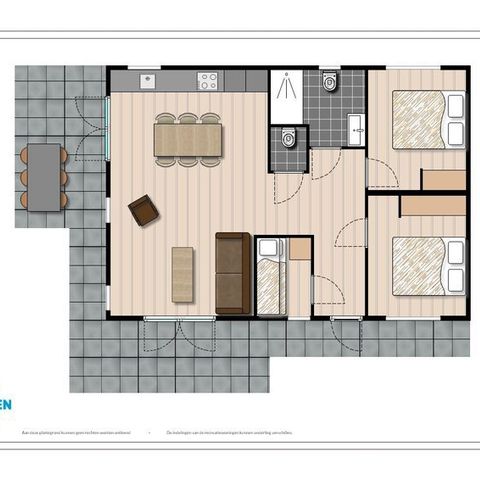 Bungalow 6 persons - Leijhoeve