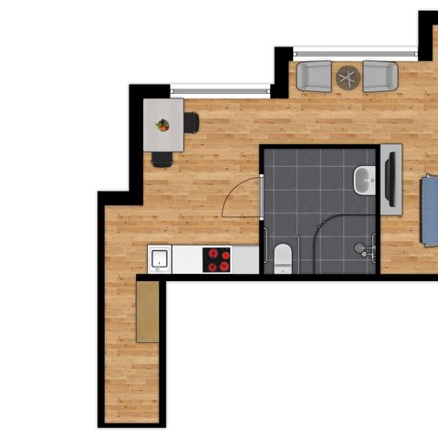 APARTMENT 2 people - Accessible studio
