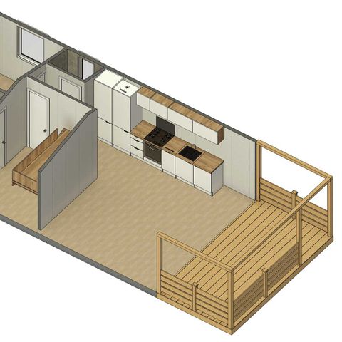Chalet 4 persons - 4 pers. chalet Tuinfluiter