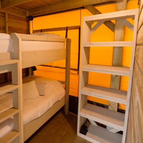 Canvas and wooden tent 8 persons - Sea buckthorn