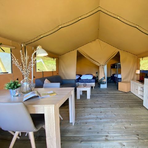 Canvas and wooden tent 4 persons - Zeeduin