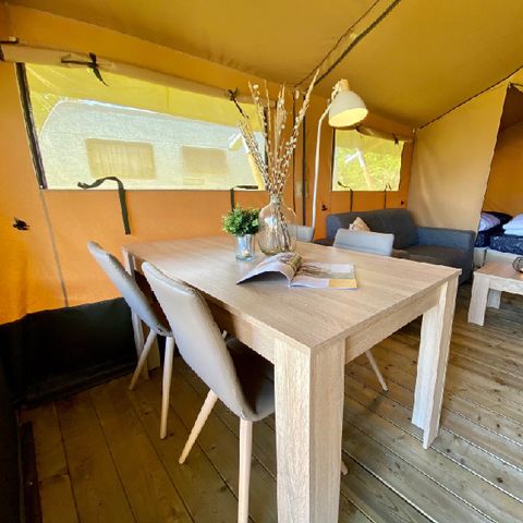 Canvas and wooden tent 4 persons - Zeeduin