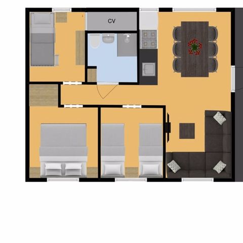 Tent 6 persons - villa de Dassenburcht