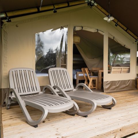 CANVAS AND WOOD TENT 5 people - the Reeënsprong (3+2)