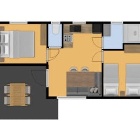 MOBILE HOME 2 people - Mobile home de Honingbij