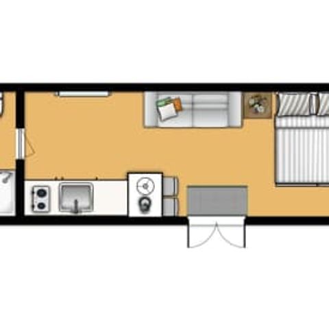 CHALET 2 people - Bosuil Camping Chalet