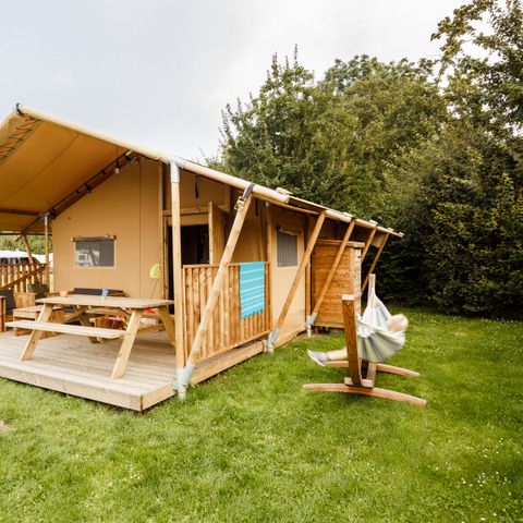 Canvas and wooden tent 5 persons - Woody