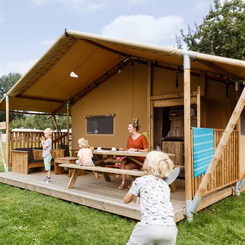 Canvas and wooden tent 5 persons - Woody