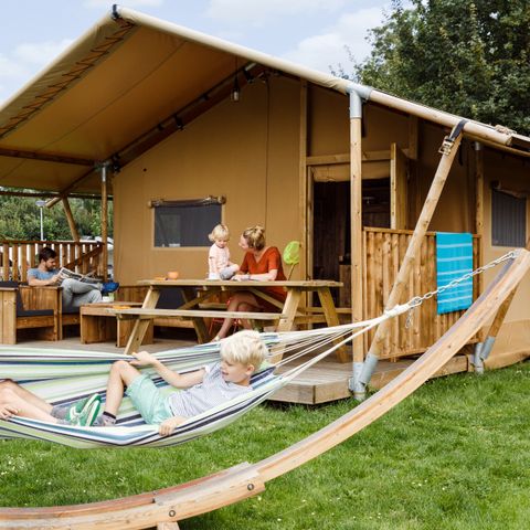 Canvas and wooden tent 5 persons - Woody