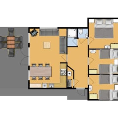 Bungalow 6 persons - Saturn