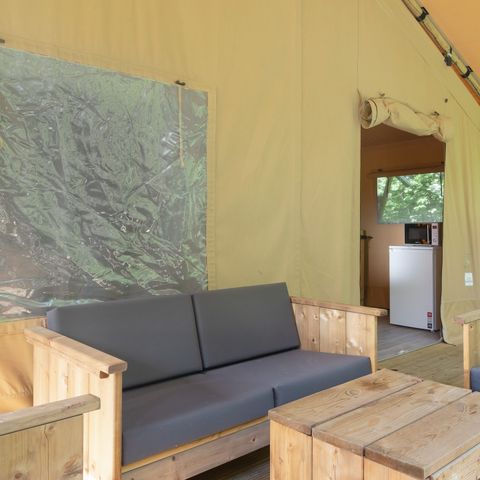 Canvas and wooden tent 5 persons - Castor