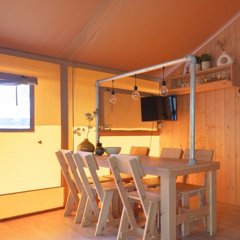 Canvas and wooden tent 5 persons - Castor