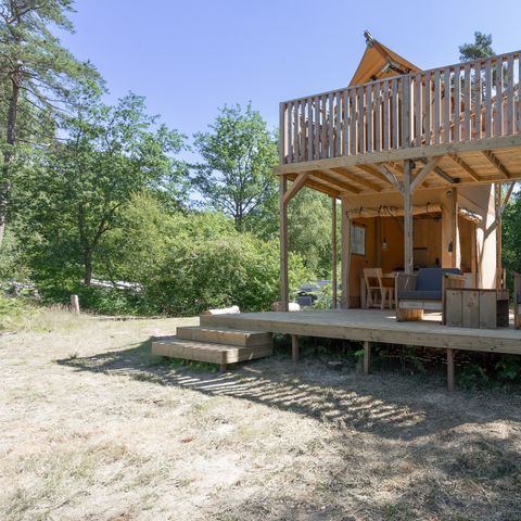 Canvas and wooden tent 2 persons - North Star