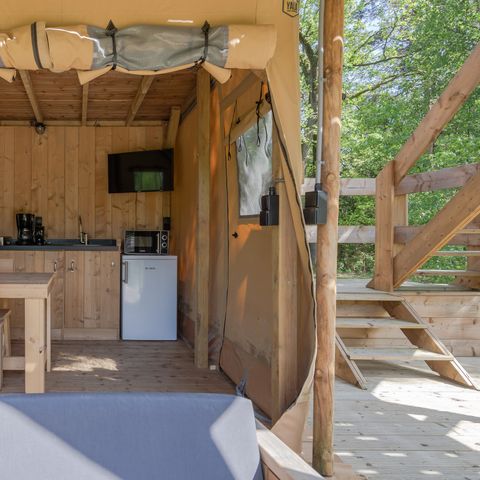 Canvas and wooden tent 2 persons - North Star