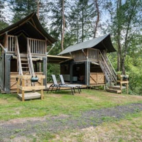 CANVAS AND WOOD TENT 4 people - Hydra safari tent