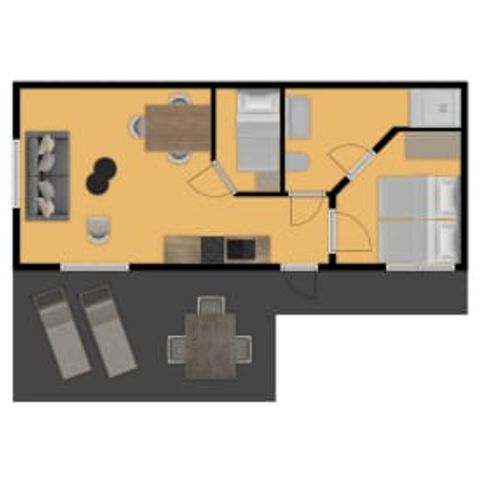 CHALET 3 people - Chalet Dartheide