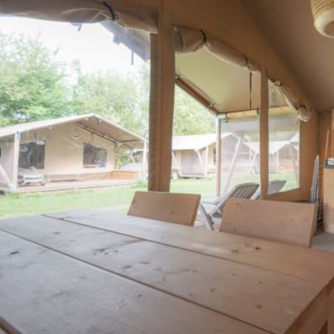 Canvas and wooden tent 5 persons - the Wind Rose