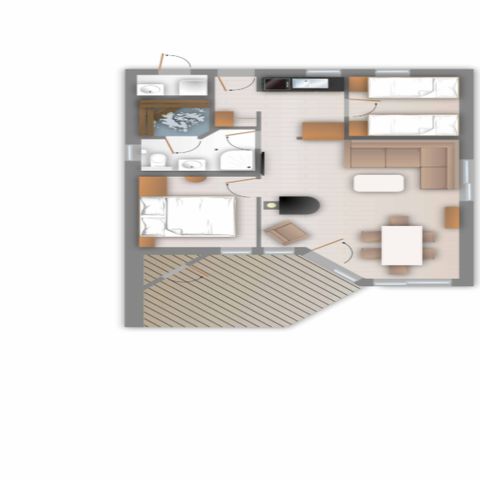 House 4 persons - Amazonia House Premium