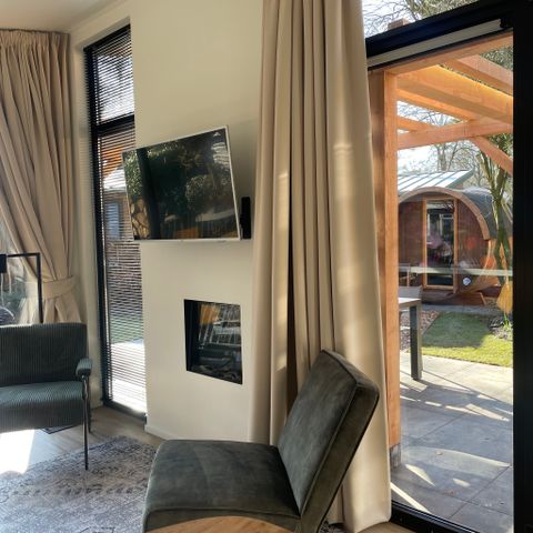 Bungalow 6 persons - Birch Lodge Eco with hot tub and sauna