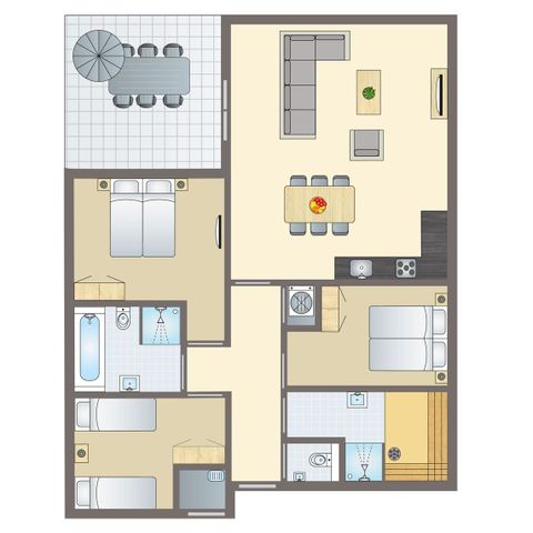 Bungalow 6 persons - 6L
